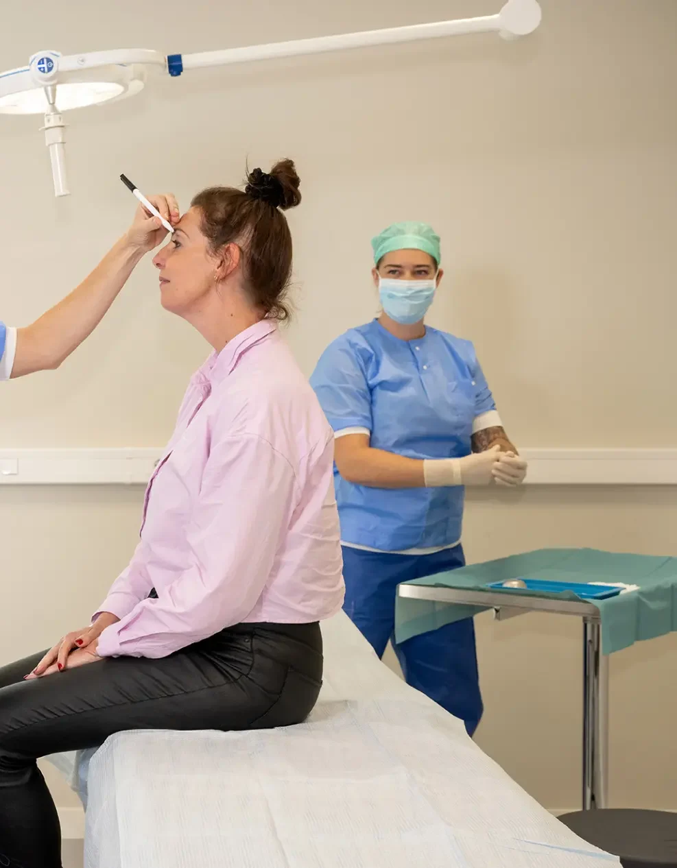 Voorbereiding ooglidcorrectie