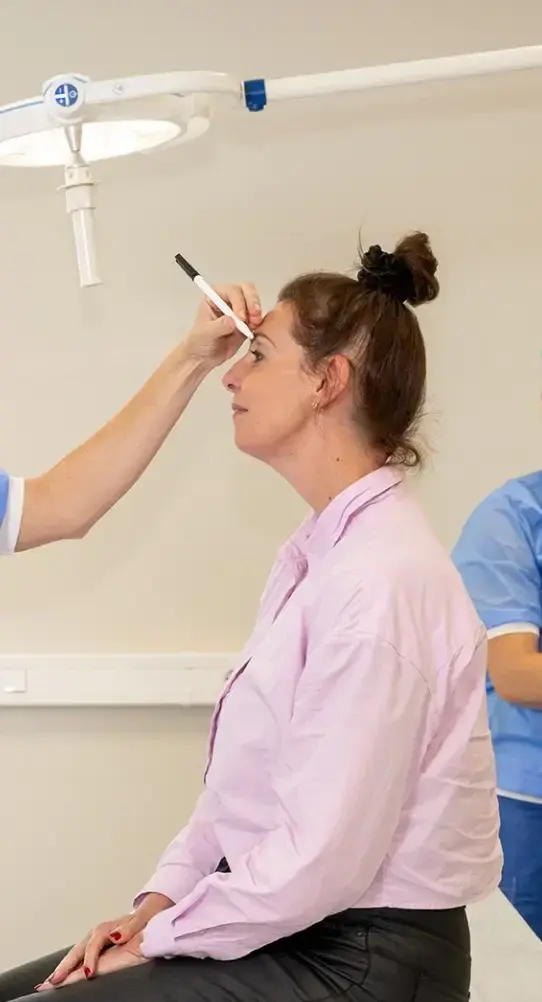 Voorbereiding ooglidcorrectie